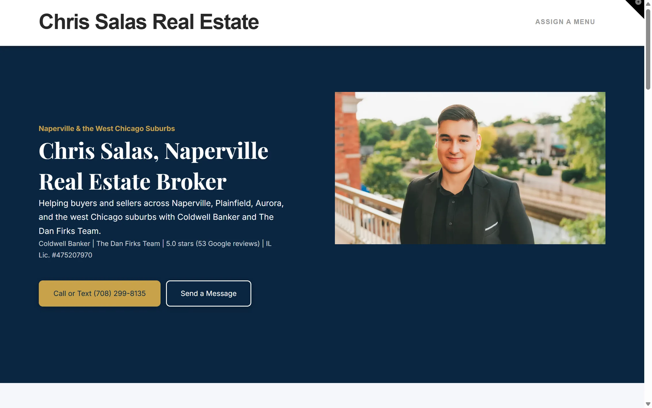 Chris Salas Real Estate — website by The Search Sherpa